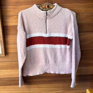 Baby Pink Quarter Zip